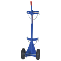 Chariot pour bouteille de gaz, Roues Pneumatique, Base de 12" la x 15-1/2" lo, 500 lb Helyx Safety & Industrial Supplies