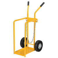 Chariot pour bouteille de gaz, Roues Caoutchouc moul&eacute;, Base de 9-13/16" la x 16" lo, 150 lb Helyx Safety & Industrial Supplies