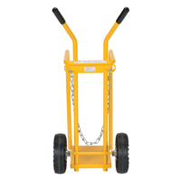 Chariot pour bouteille de gaz, Roues Caoutchouc moul&eacute;, Base de 9-13/16" la x 16" lo, 150 lb Helyx Safety & Industrial Supplies