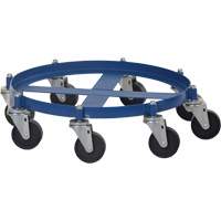 Chariot pour baril octogonal, Acier, Capacit&eacute;e 2000 lb, Diam&egrave;tre 27-1/16", Roue en Fonte Helyx Safety & Industrial Supplies