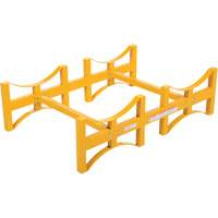 Steel Stackable Drum Rack, 2 Drums, 1600 lbs. Capacity, 45-1/2" W x 29-7/8" D x 12-3/4" H Helyx Safety & Industrial Supplies