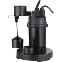 Pompe de puisard submersible thermoplastique, 2560 gal./h, 115 V, 4,6 A, 1/3 CV Helyx Safety & Industrial Supplies