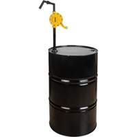 Pompe rotative pour baril, Polypropyl&egrave;ne, Pour capacit&eacute; 15 - 55 gal. US, 8 oz/course Helyx Safety & Industrial Supplies