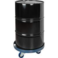 Chariot pour baril, Acier, Capacit&eacute;e 1400 lb, Diam&egrave;tre 24", Roue en &eacute;lastique bleu Helyx Safety & Industrial Supplies