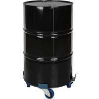 Drum Dolly, Steel, 1400 lbs. Capacity, 24" Diameter, Blue Elastic Casters Helyx Safety & Industrial Supplies
