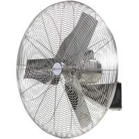 Ventilateurs en acier inoxydable lavables &agrave; grande eau pour service alimentaire, Industriel, 1 vitesses, Diam&egrave;tre de 24" Helyx Safety & Industrial Supplies