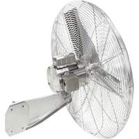 Ventilateurs en acier inoxydable lavables &agrave; grande eau pour service alimentaire, Industriel, 1 vitesses, Diam&egrave;tre de 24" Helyx Safety & Industrial Supplies