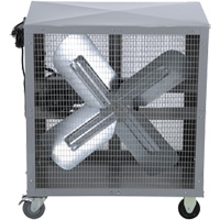 Ventilateur &agrave; filtre mobile et robuste &agrave; entraînement direct, 2 Vitesses Helyx Safety & Industrial Supplies