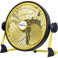 Rechargeable Indoor/Outdoor Fan with USB port, Commercial, Variable Speed, 12" Diameter Helyx Safety & Industrial Supplies