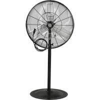Ventilateur oscillant sur socle avec vaporisation &agrave; moteur &eacute;tanche &agrave; l'eau, Robuste, 3 Vitesses, Diam&egrave;tre de 30" Helyx Safety & Industrial Supplies