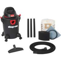 DIY & Workshop Series Shop Vacuum, Wet-Dry, 3.5 HP, 6 US Gal. (22.7 Litres) Helyx Safety & Industrial Supplies