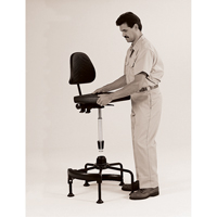 Si&egrave;ges industriels, Stationnaire, Ajustable Hauteur, Capacit&eacute; 250 lb Helyx Safety & Industrial Supplies