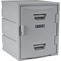 Casier, 15" x 15" x 18", Gris, Assembl&eacute; Helyx Safety & Industrial Supplies