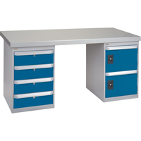 Steel Wood-Filled Workbench Tops Helyx Safety & Industrial Supplies