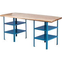 &eacute;tabli sur pi&eacute;destal extra robuste, Cap 2500 lb, 120" la x 30" p, 34" h Helyx Safety & Industrial Supplies