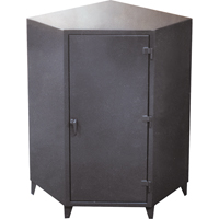 Armoires de coin, Acier, 4 Tablettes, 72" h x 48" la x 24" P, Gris Helyx Safety & Industrial Supplies