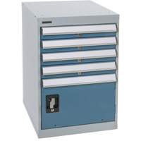 Pedestal Workbench with One Door & Four Drawers, 4 Drawers, 18" W x 21" D x 28" H Helyx Safety & Industrial Supplies