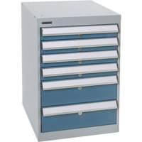 Six-Drawer Pedestal Workbench, 18" W x 21" D x 28" H Helyx Safety & Industrial Supplies