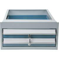 Double-Drawer Workbench, Steel, 18" W x 21" D x 9" H Helyx Safety & Industrial Supplies