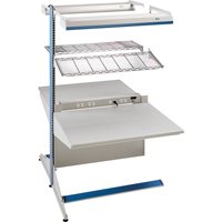 Postes de travail modulaires ergonomiques - Exemples de configurations - A-DA Ajouts &agrave; deux c&ocirc;t&eacute;s, 36" la x 56" p x 84" h, Ajout &agrave; deux c&ocirc;t&eacute;s Helyx Safety & Industrial Supplies