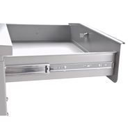 Cabinet Style Shop Desk, 34-1/2" W x 30" D x 53" H, Grey Helyx Safety & Industrial Supplies
