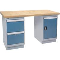 Heavy-Duty Workbench, Door & Drawers, 1500 lbs. Cap., 72" W x 36" D, 34" H Helyx Safety & Industrial Supplies