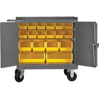 Armoire d'&eacute;tabli mobile avec bacs, Acier Surface Helyx Safety & Industrial Supplies