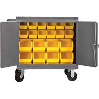 Armoire d'&eacute;tabli mobile avec bacs, Acier Surface Helyx Safety & Industrial Supplies