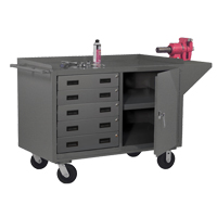 Armoire d'&eacute;tabli mobile, Acier Surface Helyx Safety & Industrial Supplies