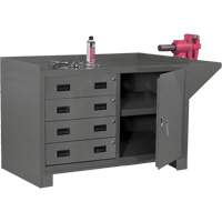 Post de travail fixe, Acier Surface, 60-1/8" la x 24-1/4" p x 36-1/4" h Helyx Safety & Industrial Supplies