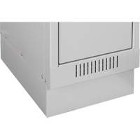 Casiers Clean Line, 2 niveaux, Bloc de 4, 48" x 18" x 76", Acier, Beige, Rivet (assembl&eacute;) Helyx Safety & Industrial Supplies