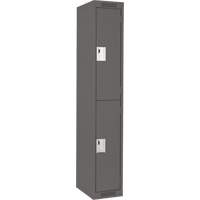 Casiers Clean Line, 2 niveaux, 12" x 18" x 72", Acier, Charbon, Rivet (assembl&eacute;) Helyx Safety & Industrial Supplies
