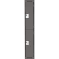 Casiers Clean Line, 2 niveaux, 12" x 18" x 72", Acier, Charbon, Rivet (assembl&eacute;) Helyx Safety & Industrial Supplies