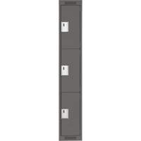 Casiers Clean Line, 3 niveaux, 12" x 18" x 72", Acier, Charbon, Rivet (assembl&eacute;) Helyx Safety & Industrial Supplies