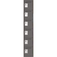 Petits casiers Clean Line, 6 niveaux, 12" x 18" x 72", Acier, Charbon, Rivet (assembl&eacute;) Helyx Safety & Industrial Supplies