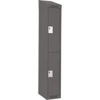 Casiers Clean Line, 2 niveaux, 12" x 18" x 78", Acier, Charbon, Rivet (assembl&eacute;) Helyx Safety & Industrial Supplies
