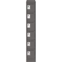 Petits casiers Clean Line, 6 niveaux, 12" x 18" x 82", Acier, Charbon, Rivet (assembl&eacute;) Helyx Safety & Industrial Supplies