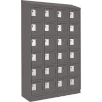 Petits casiers Clean Line, 6 niveaux, Bloc de 4, 48" x 18" x 82", Acier, Charbon, Rivet (assembl&eacute;) Helyx Safety & Industrial Supplies