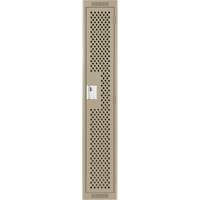 Casiers Clean Line, 12" x 15" x 72", Acier, Beige, Rivet (assembl&eacute;), Perfor&eacute; Helyx Safety & Industrial Supplies