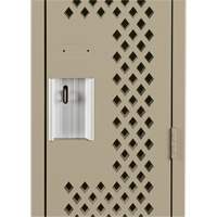 Casiers Clean Line, 12" x 15" x 72", Acier, Beige, Rivet (assembl&eacute;), Perfor&eacute; Helyx Safety & Industrial Supplies