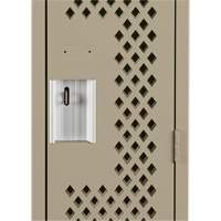 Casiers Clean Line, Bloc de 2, 24" x 15" x 72", Acier, Beige, Rivet (assembl&eacute;), Perfor&eacute; Helyx Safety & Industrial Supplies