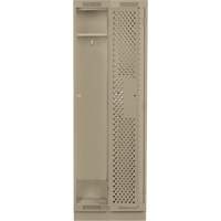 Casiers Clean Line, Bloc de 2, 24" x 12" x 76", Acier, Beige, Rivet (assembl&eacute;), Perfor&eacute; Helyx Safety & Industrial Supplies
