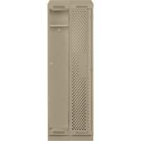 Casiers Clean Line, Bloc de 2, 24" x 12" x 82", Acier, Beige, Rivet (assembl&eacute;), Perfor&eacute; Helyx Safety & Industrial Supplies