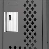 Casiers Clean Line, 2 niveaux, 12" x 15" x 72", Acier, Charbon, Rivet (assembl&eacute;), Perfor&eacute; Helyx Safety & Industrial Supplies