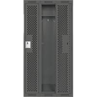 Casiers Clean Line, Bloc de 3, 36" x 15" x 72", Acier, Charbon, Rivet (assembl&eacute;), Perfor&eacute; Helyx Safety & Industrial Supplies