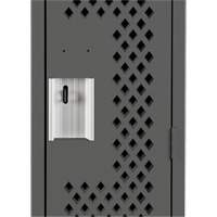 Casiers Clean Line, Bloc de 2, 24" x 15" x 72", Acier, Charbon, Rivet (assembl&eacute;), Perfor&eacute; Helyx Safety & Industrial Supplies