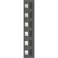 Petit casier perfor&eacute; Clean-Line, 6 niveaux, 12" x 72" x 12", Acier Helyx Safety & Industrial Supplies
