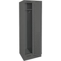 Casiers Clean Line, Bloc de 2, 24" x 15" x 76", Acier, Charbon, Rivet (assembl&eacute;), Perfor&eacute; Helyx Safety & Industrial Supplies