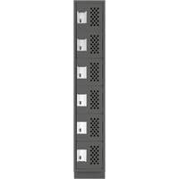 Petit casier perfor&eacute; Clean-Line, 6 niveaux, 15" x 72" x 12", Acier Helyx Safety & Industrial Supplies