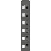Petit casier perfor&eacute; Clean-Line, 6 niveaux, 12" x 72" x 12", Acier Helyx Safety & Industrial Supplies